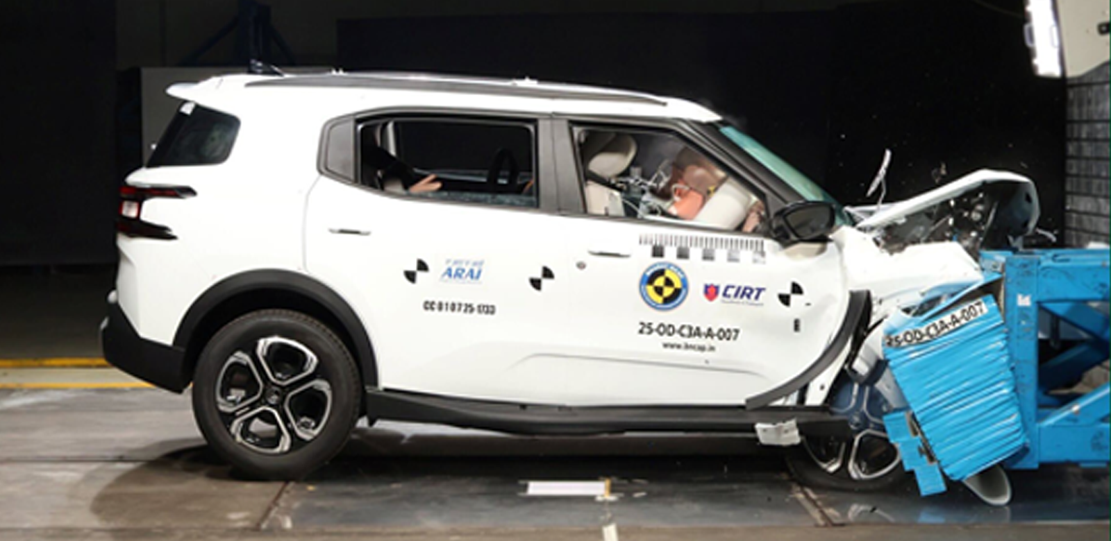 CITROËN AIRCROSS SECURES 5-STAR BHARAT NCAP RATING