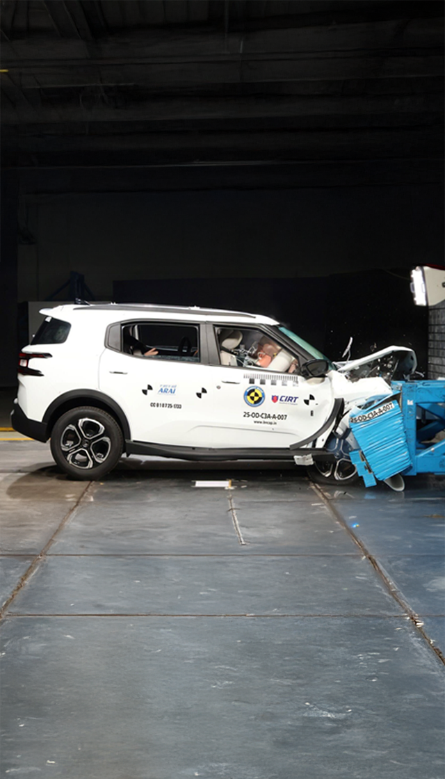CITROËN AIRCROSS SECURES 5-STAR BHARAT NCAP RATING